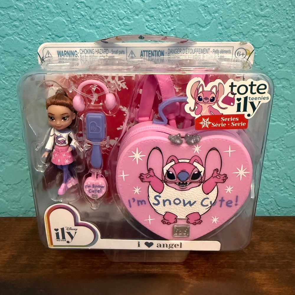 Disney ily 4EVER Tote Teenies I ❤️ Angel Mini Doll Backpack Winter Series NIP
